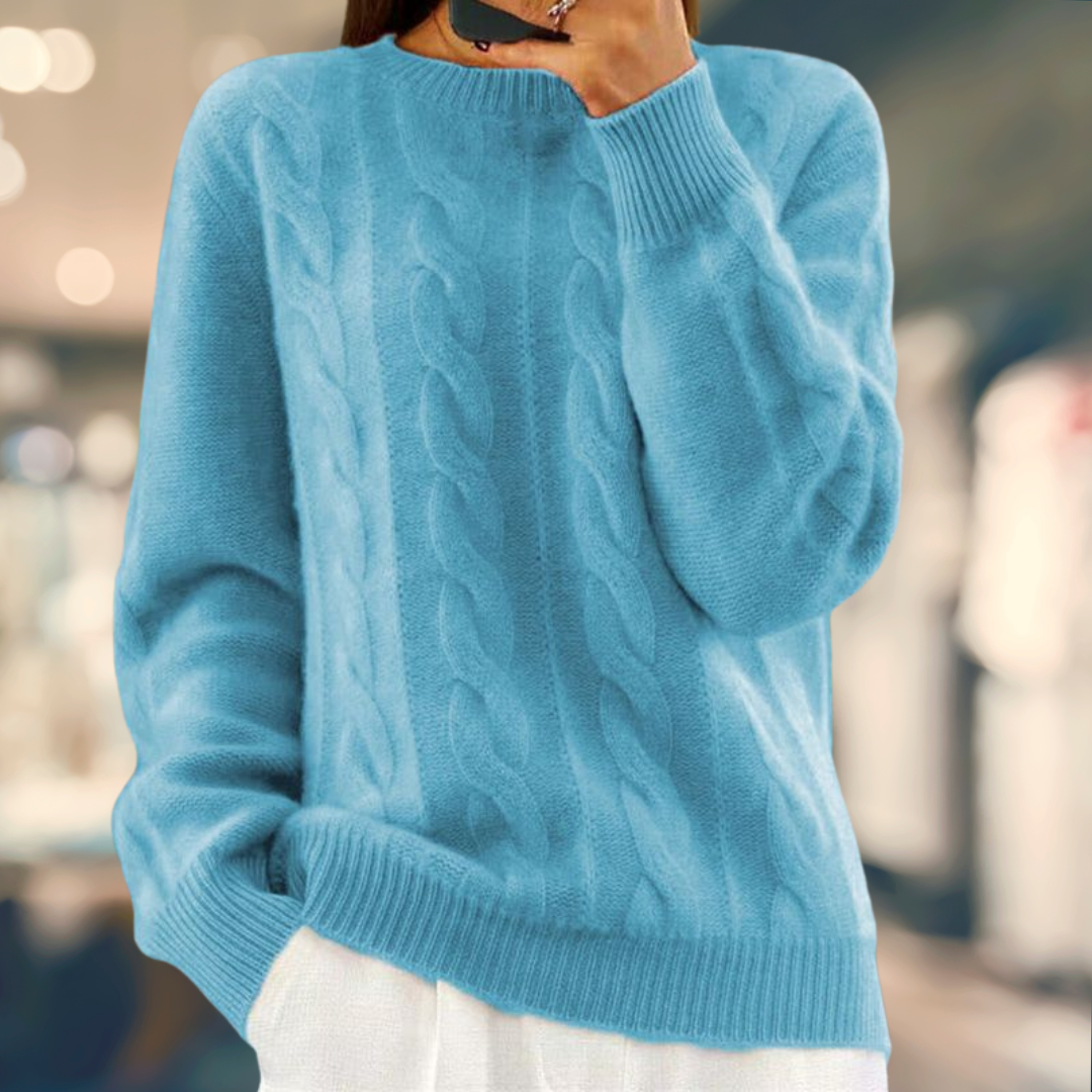 GR | Kabelgestrickter Pullover