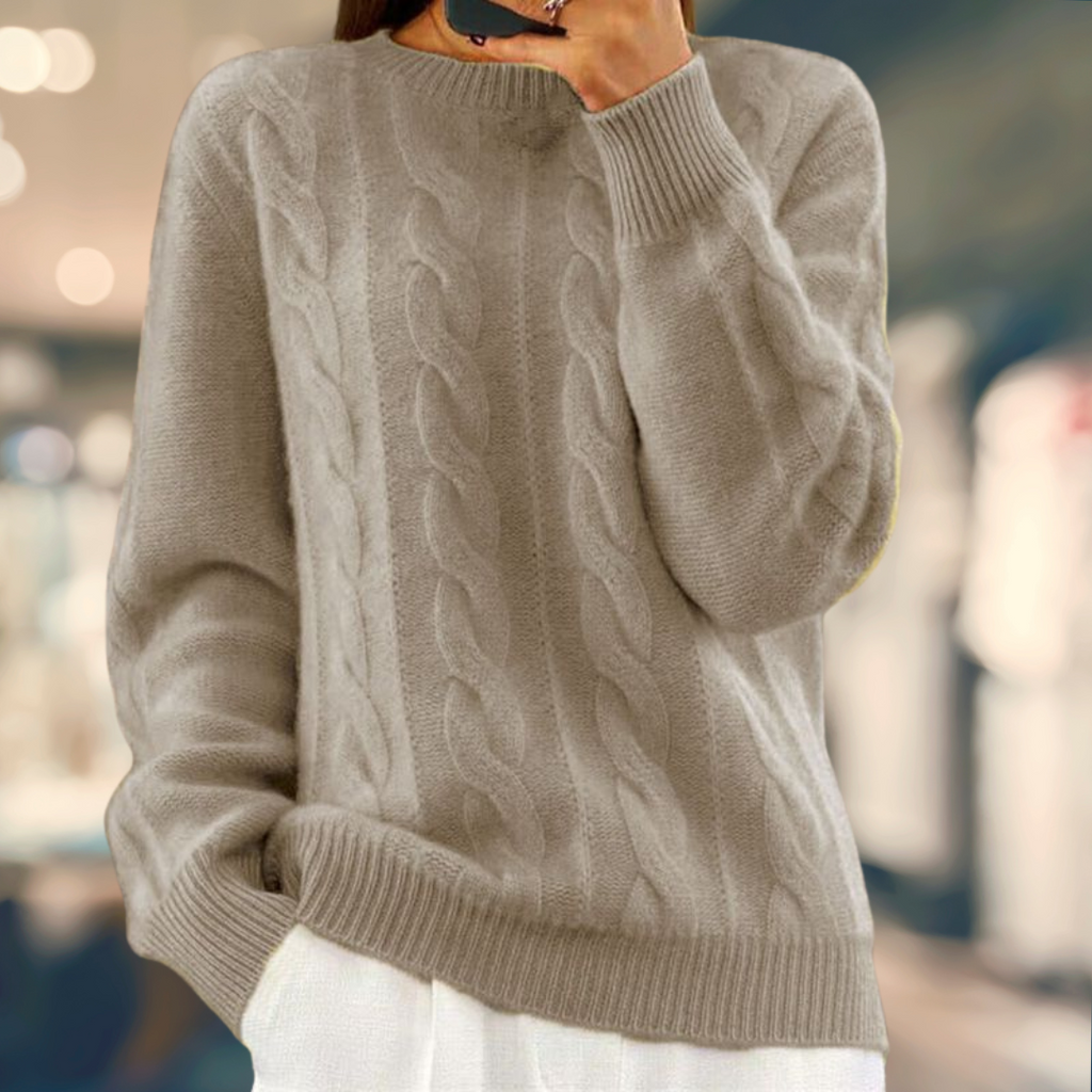 GR | Kabelgestrickter Pullover