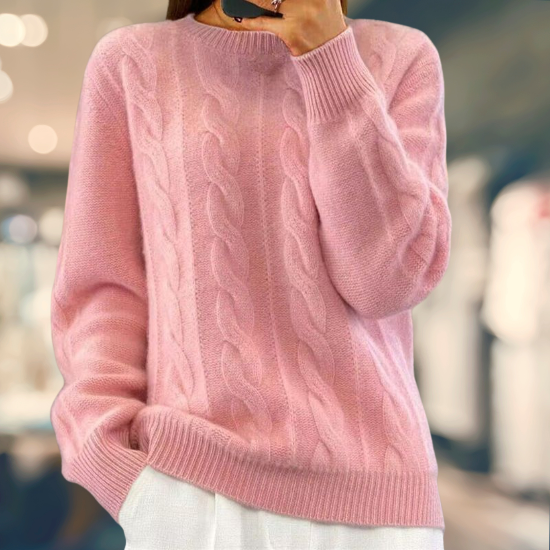 GR | Kabelgestrickter Pullover
