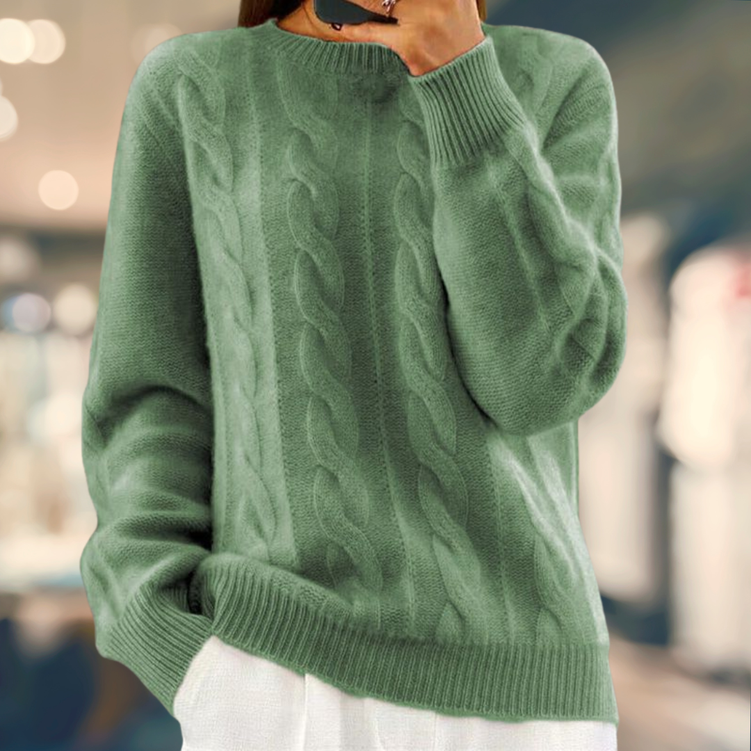 GR | Kabelgestrickter Pullover