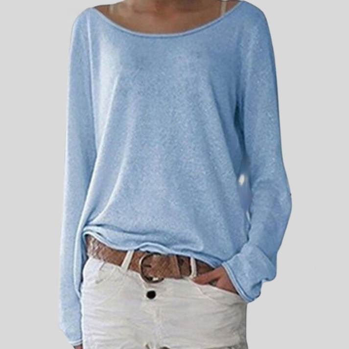 GR | Eleganter Leichter Pullover Mit Rundhalsausschnitt