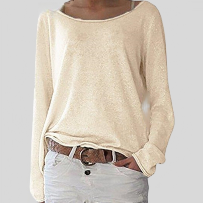 GR | Fine knit sweater with round neck