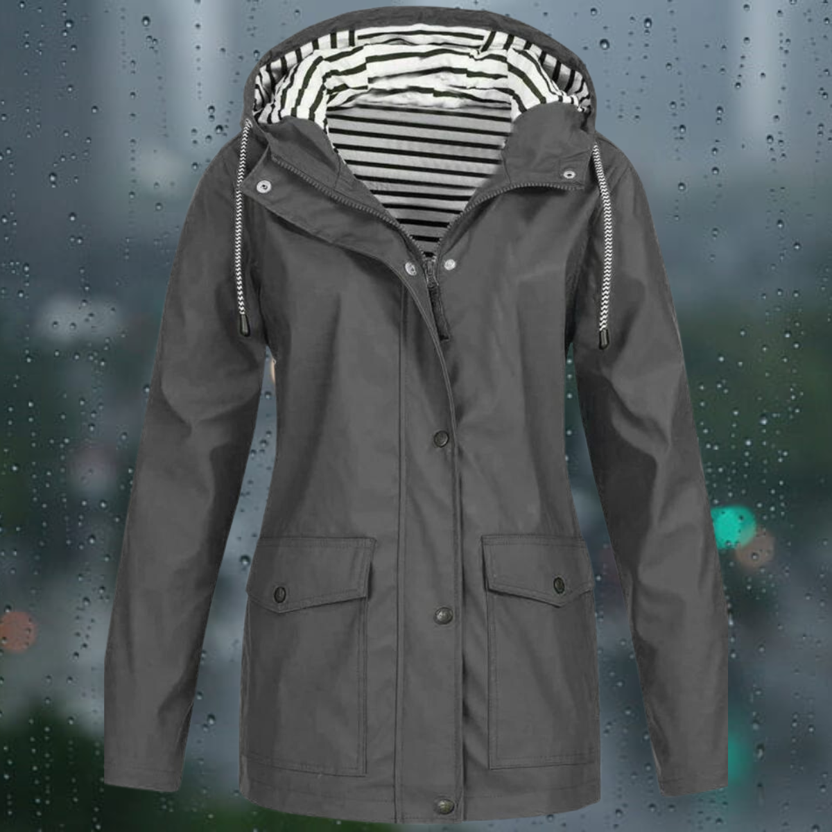 GR | Casual windproof rain jacket for women