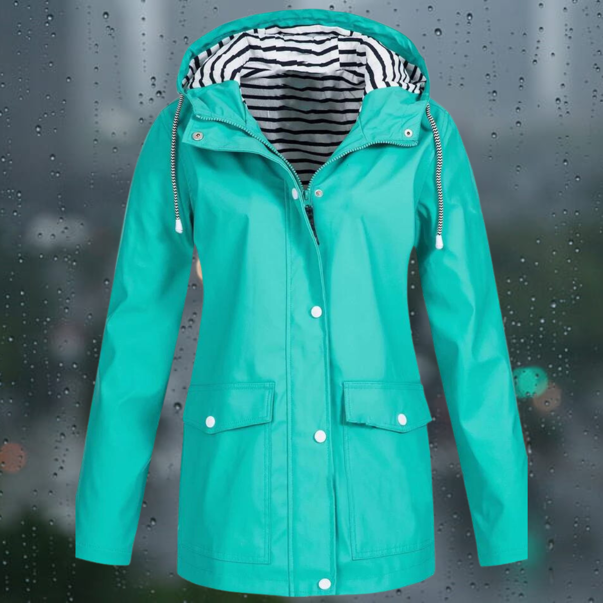 GR | Casual windproof rain jacket for women