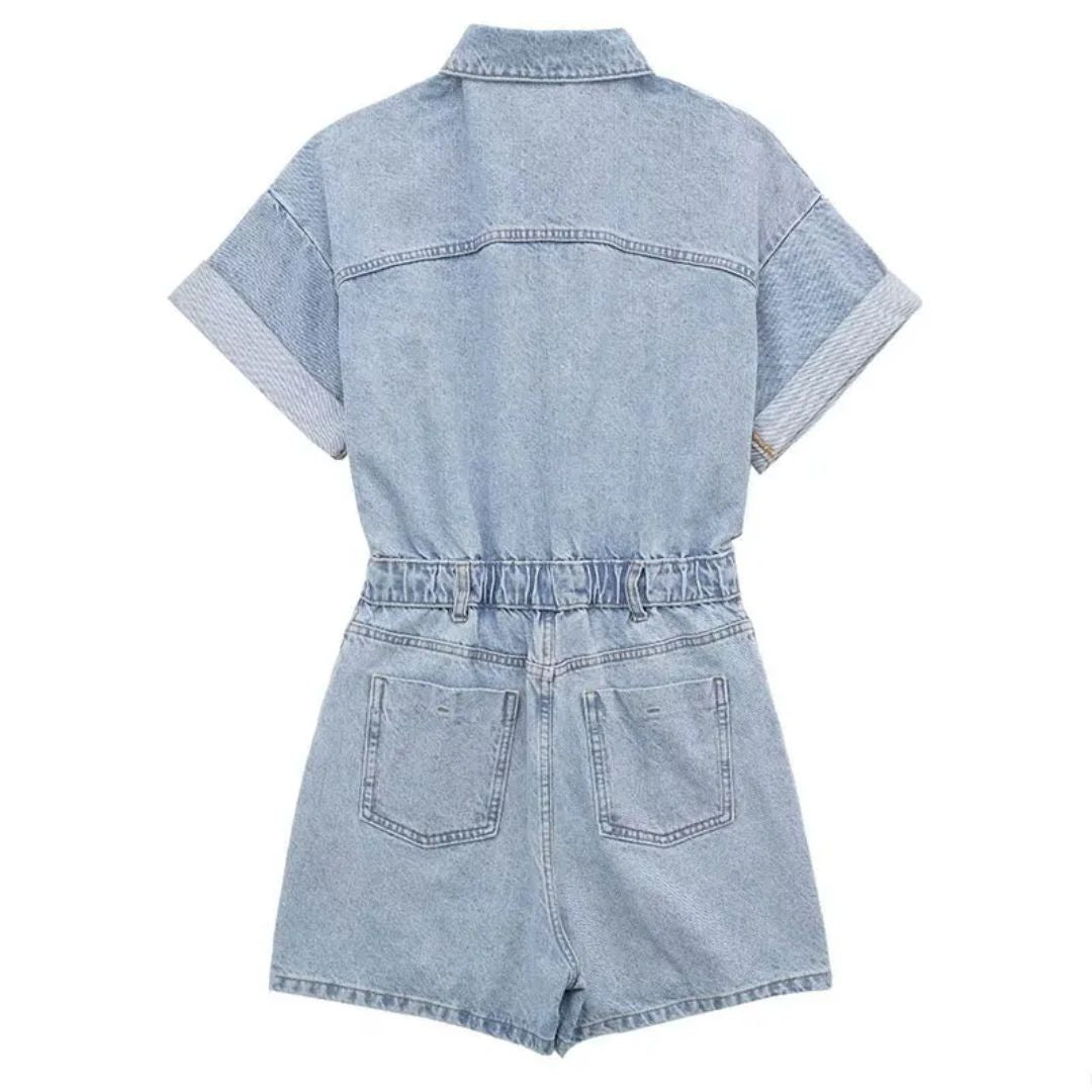 GR | Slim fit & sexy denim jumpsuit