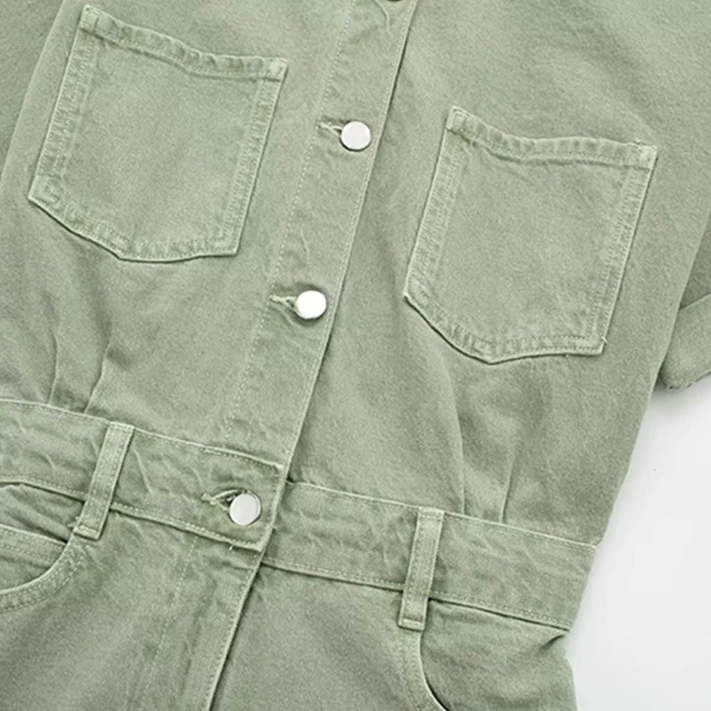 GR | Slim fit & sexy denim jumpsuit