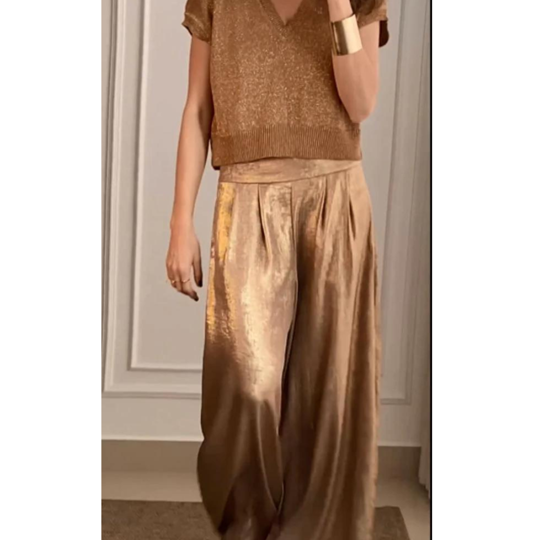 GR | Elegant set consisting of top and trousers