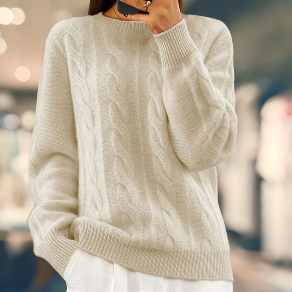 GR | Kabelgestrickter Pullover
