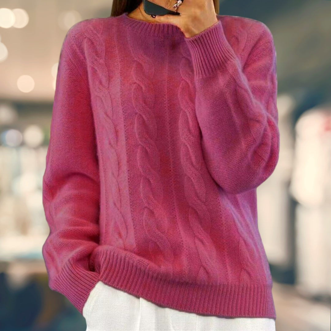 GR | Kabelgestrickter Pullover
