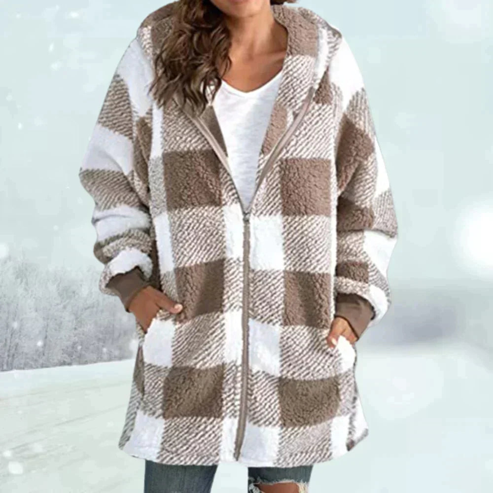 Checkered winter jacket