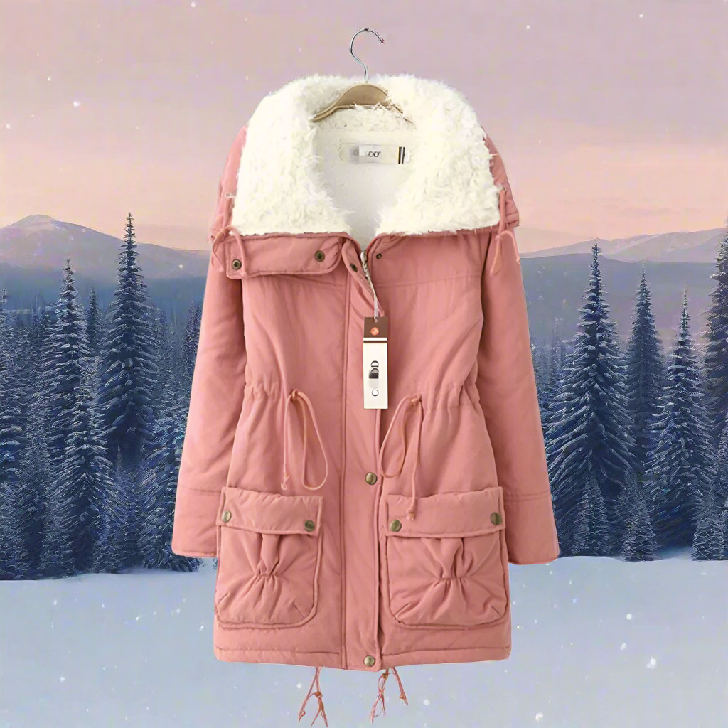 GR | Warm cotton winter jacket for women with hood