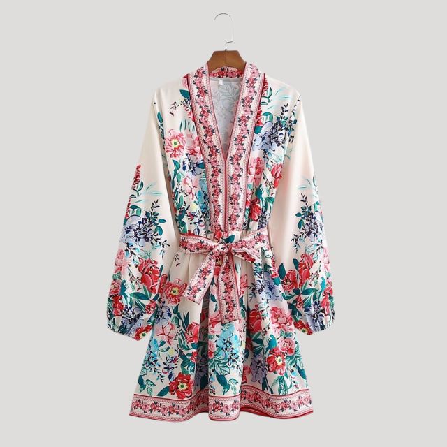 GR | Midikleid Mit Kaschmir Feeling Und Taillengürtel