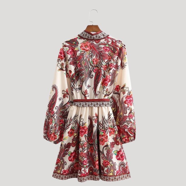GR | Midikleid Mit Kaschmir Feeling Und Taillengürtel