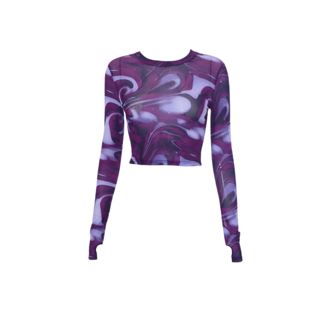 GR Top - Vintage - Transparent Mesh Shirt
