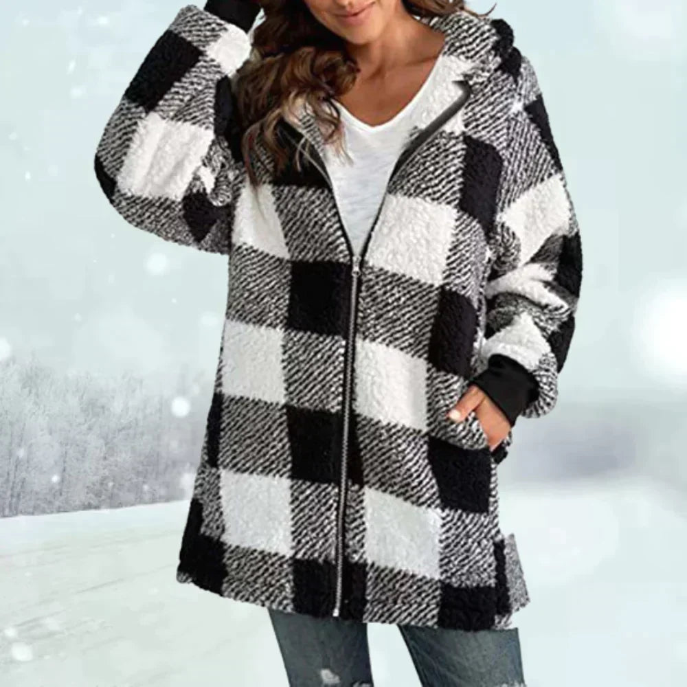 Checkered winter jacket