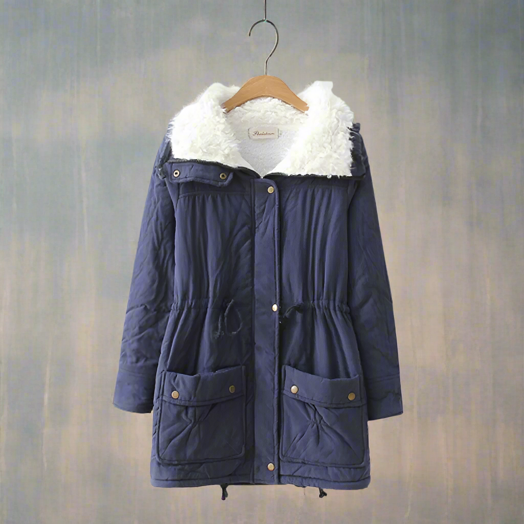 GR | Warm cotton winter jacket for women with hood