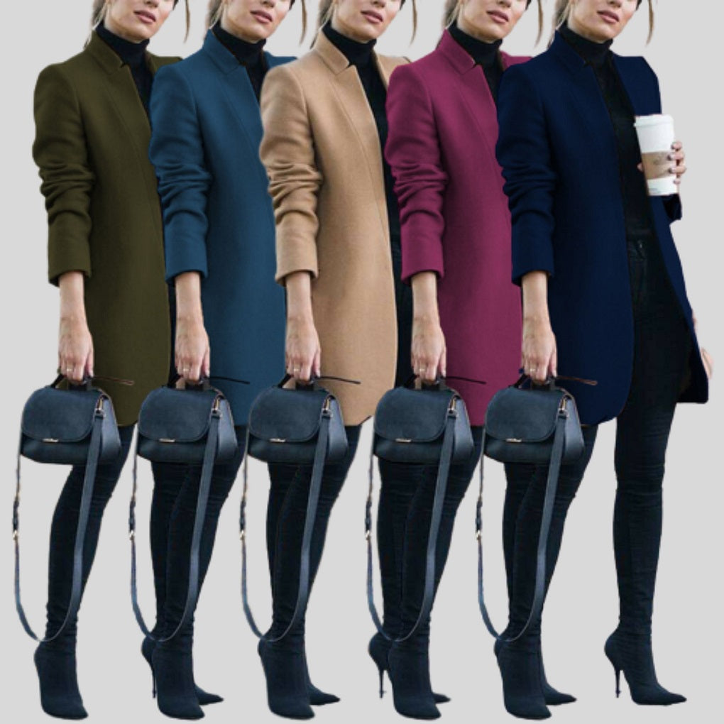 GR | Women's Autumn/Winter Wool Blazer - Stylish & Warm for Cold Days 