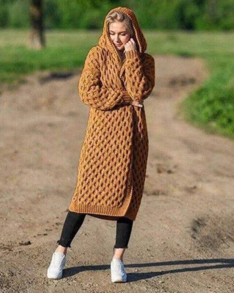 GR Lange Strickjacke