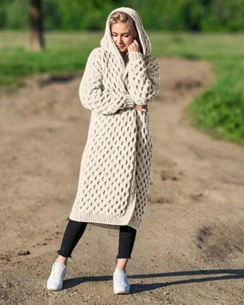 GR Lange Strickjacke