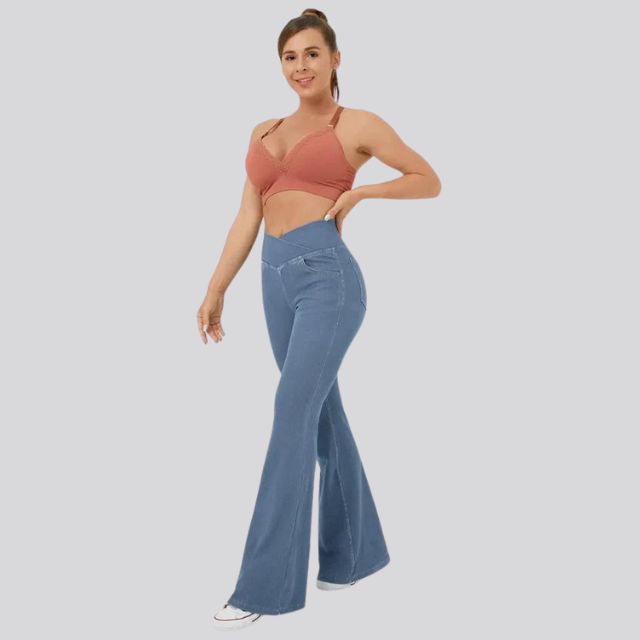 GR | Hoch taillierte Flare-Leggings