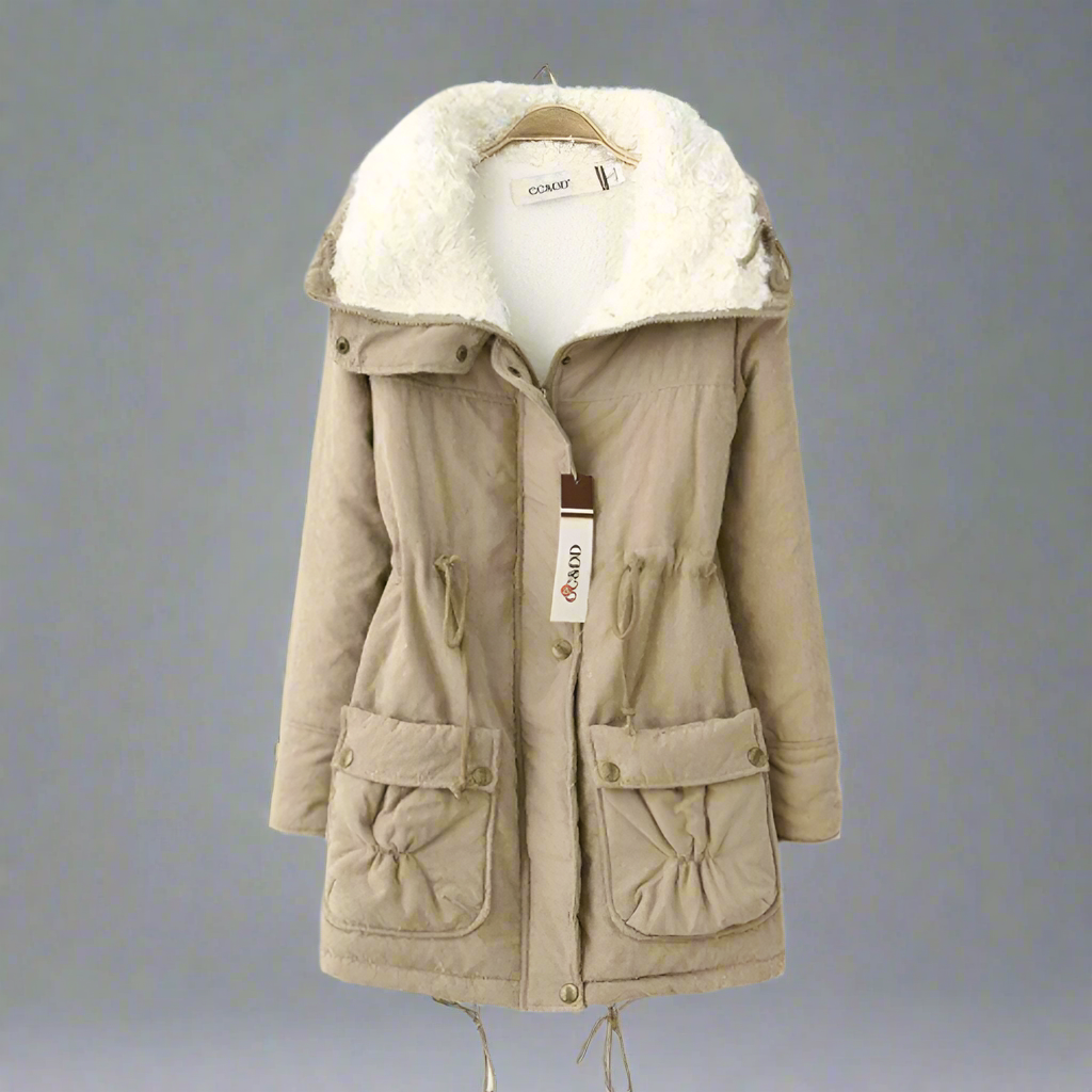 GR | Warm cotton winter jacket for women with hood