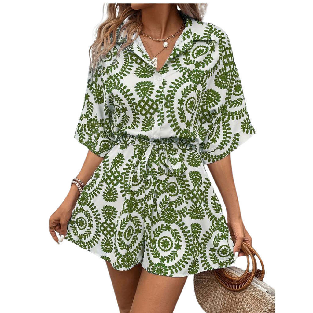 GR Jumpsuit - Vintage - Short sleeves with belt