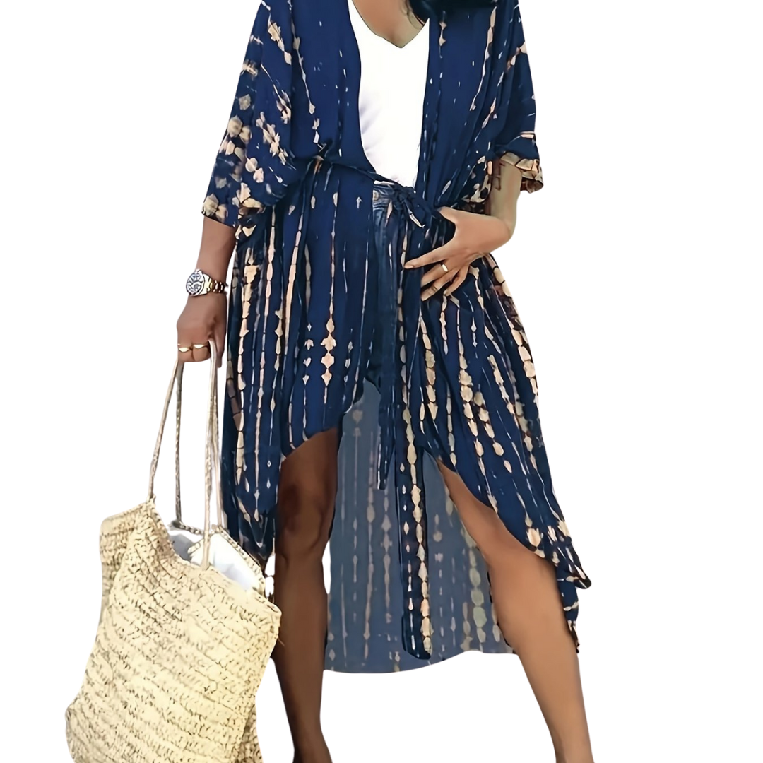 GR Midi Kimono – Boho – Allover Print Loose Fit