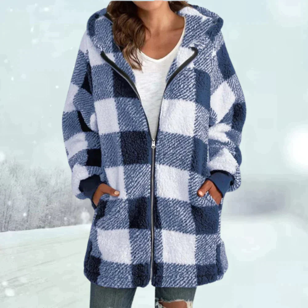 Checkered winter jacket