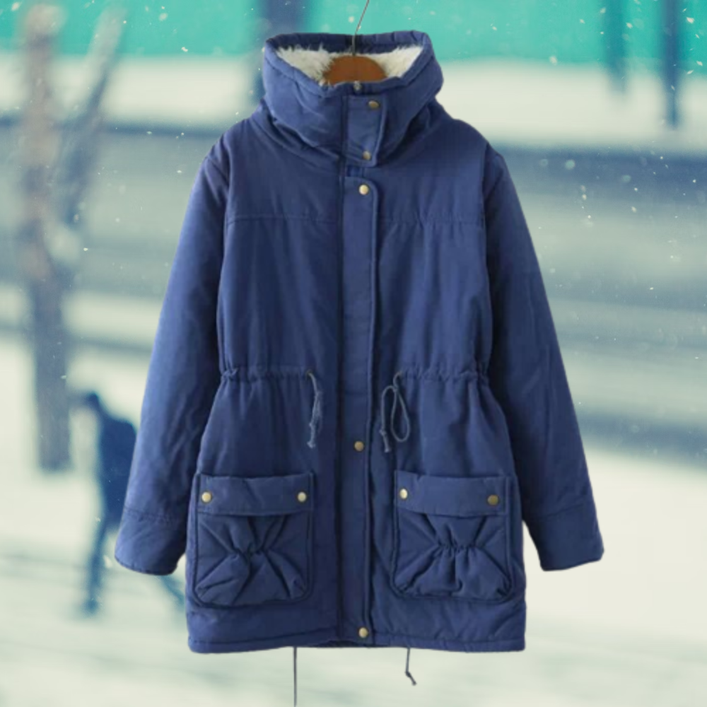 GR | Warm cotton winter jacket for women with hood