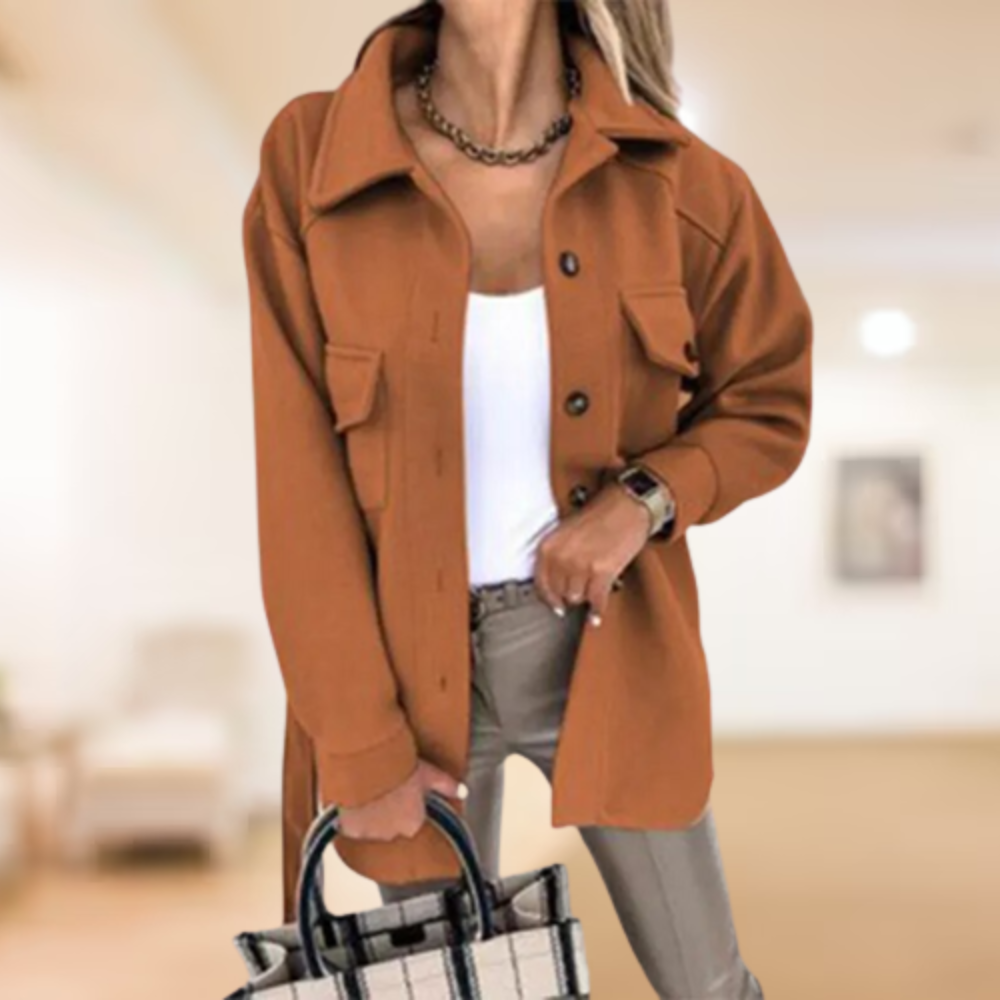 Classic polo button coat 2024