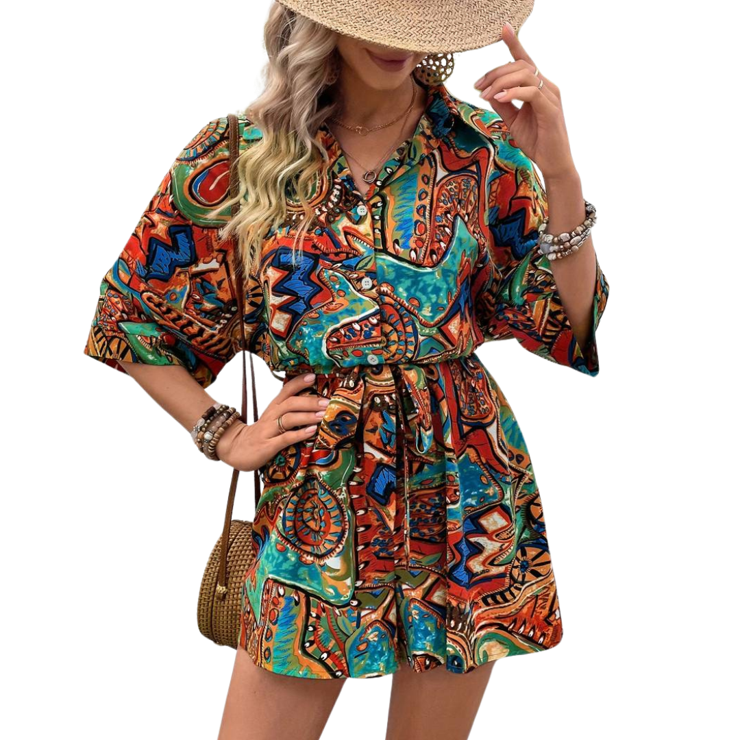 GR Jumpsuit - Vintage - Short sleeves with belt