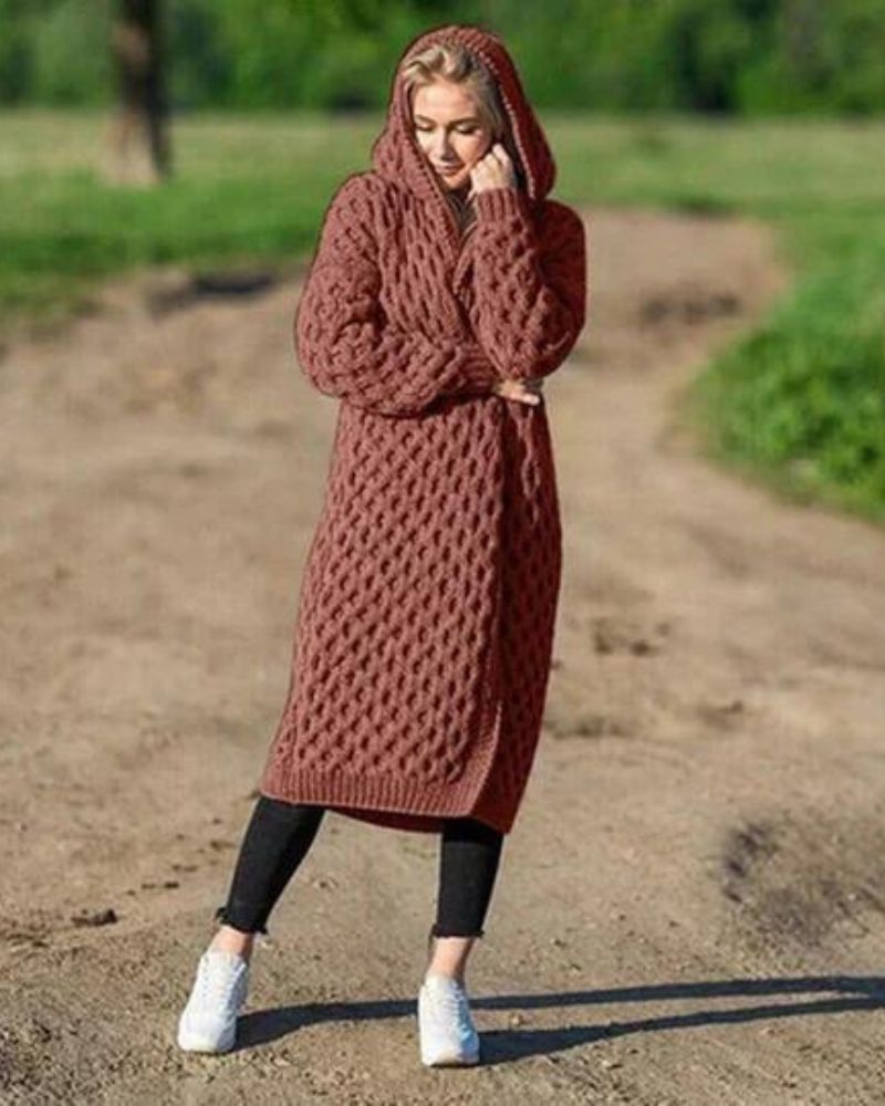 GR Lange Strickjacke