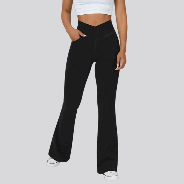 GR | Hoch taillierte Flare-Leggings