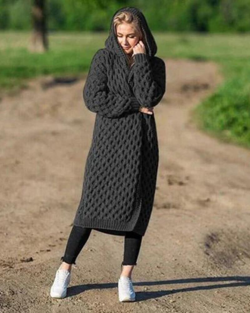 GR Lange Strickjacke