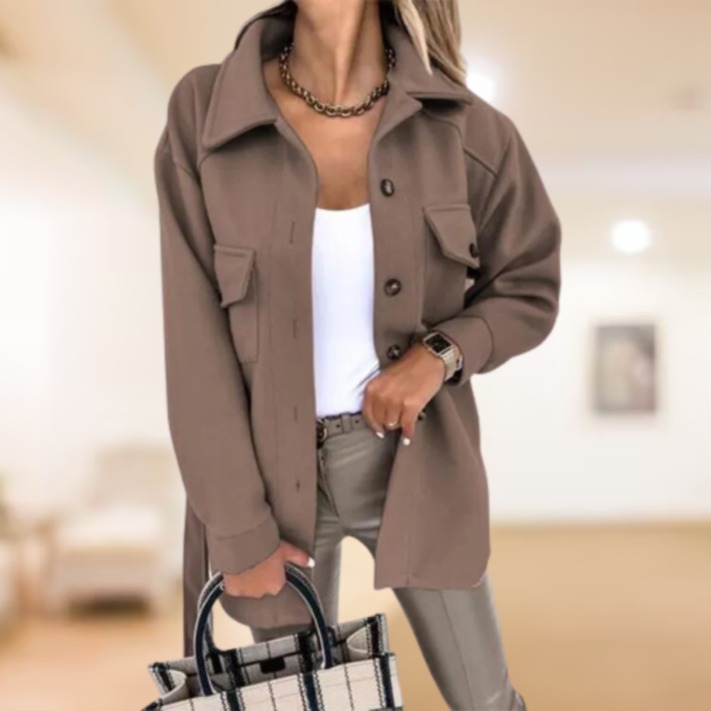 Classic polo button coat 2024