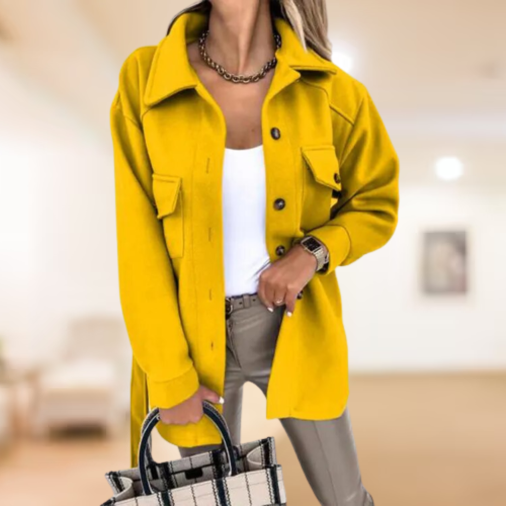 Classic polo button coat 2024