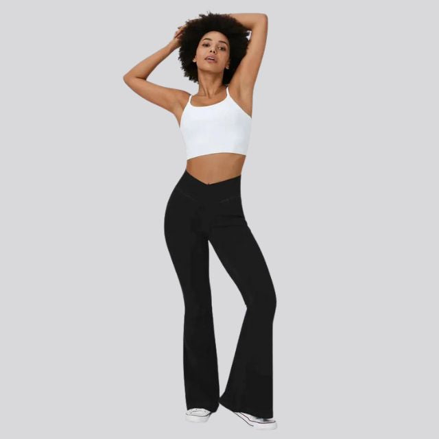 GR | Hoch taillierte Flare-Leggings