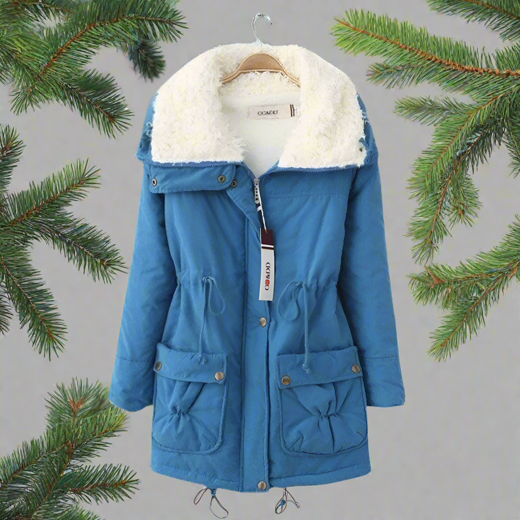 GR | Warm cotton winter jacket for women with hood