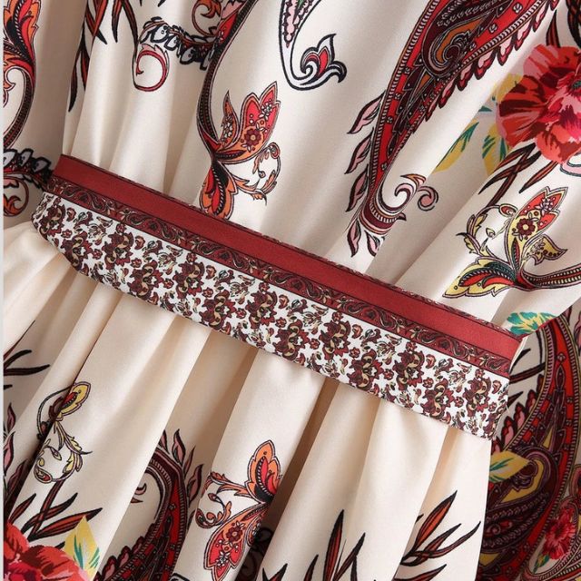 GR | Midikleid Mit Kaschmir Feeling Und Taillengürtel