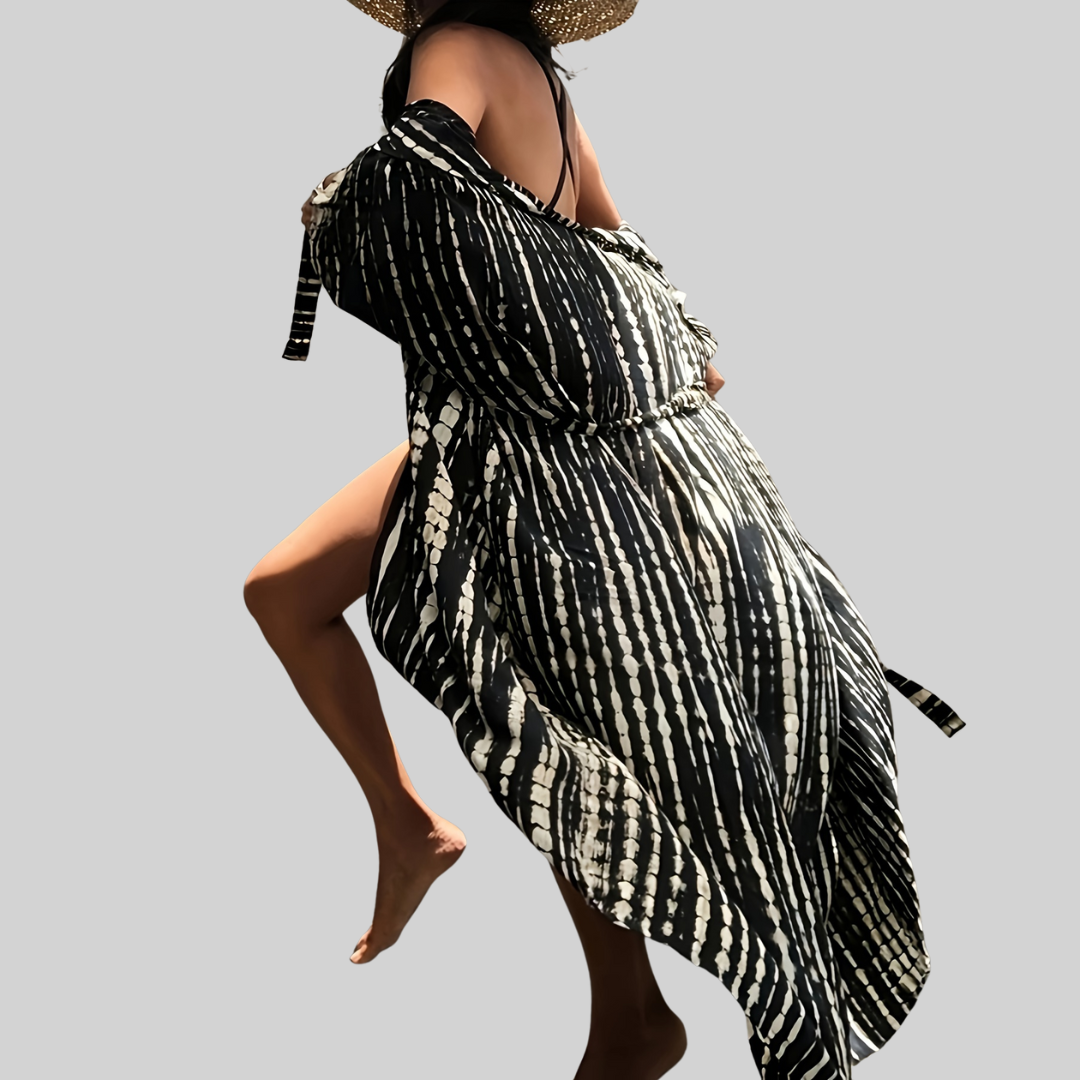 GR Midi Kimono – Boho – Allover Print Loose Fit