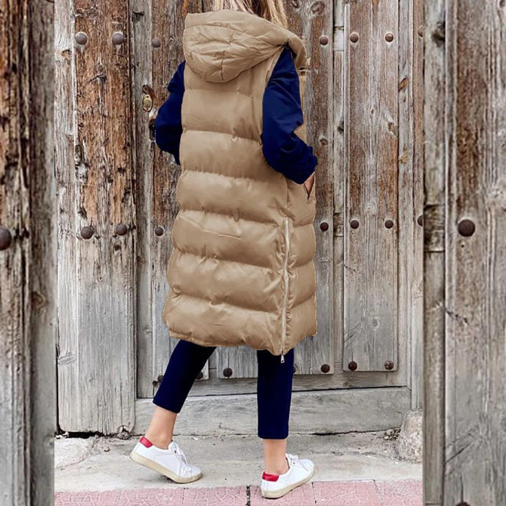 Sleeveless warm jacket