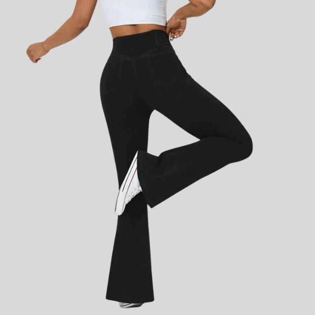 GR | Hoch taillierte Flare-Leggings