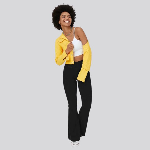 GR | Hoch taillierte Flare-Leggings