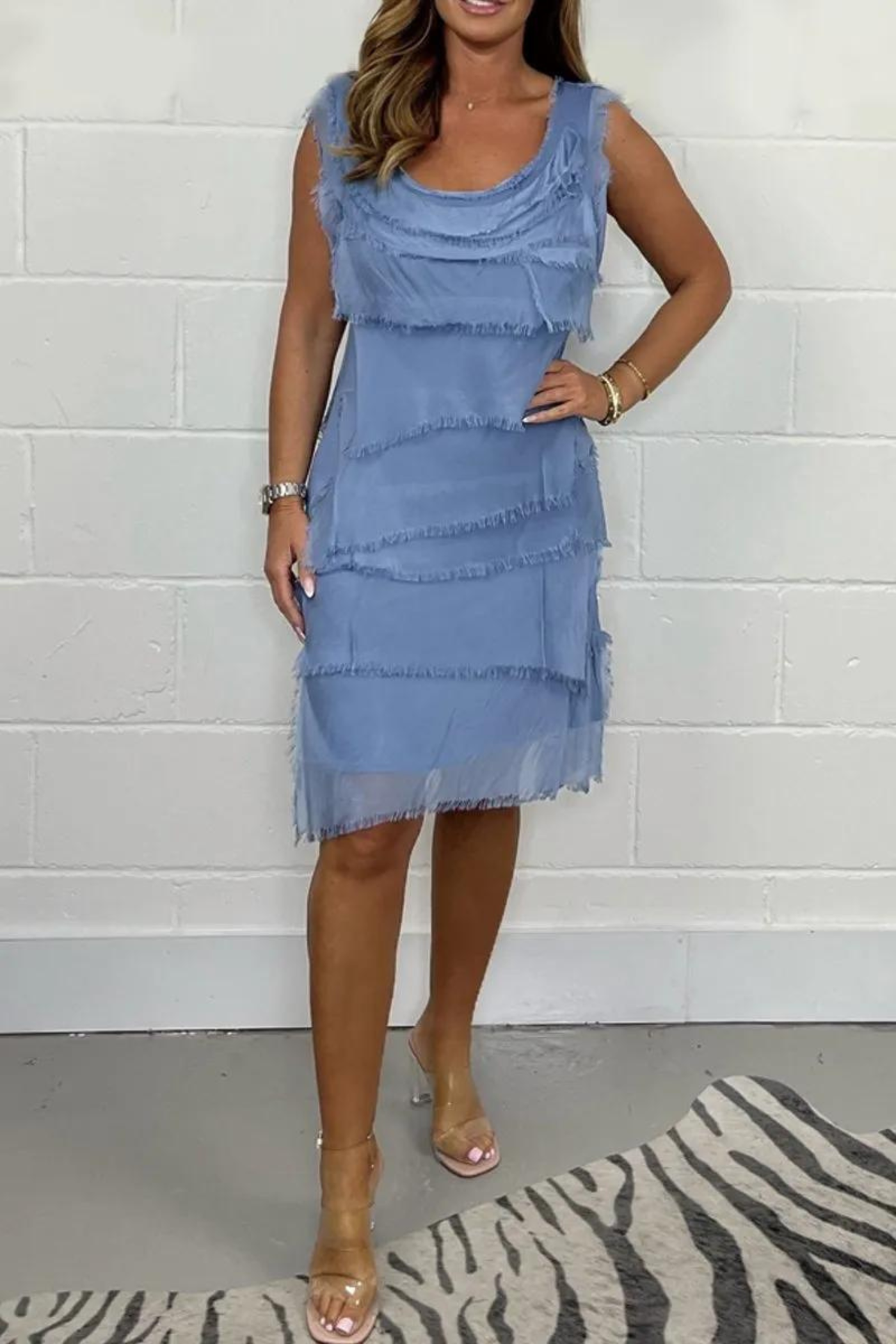 Summery light chiffon dress