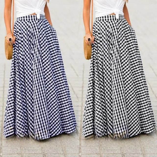 GR | Maxi skirt with high waist