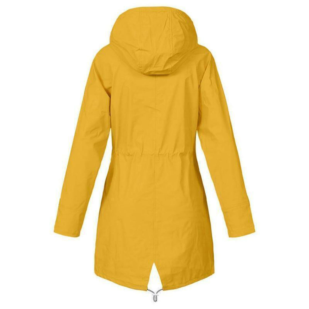GR | Women's - Long, Waterproof Parka Jacket with Hood - Elegant, Comfortable and Breathable 