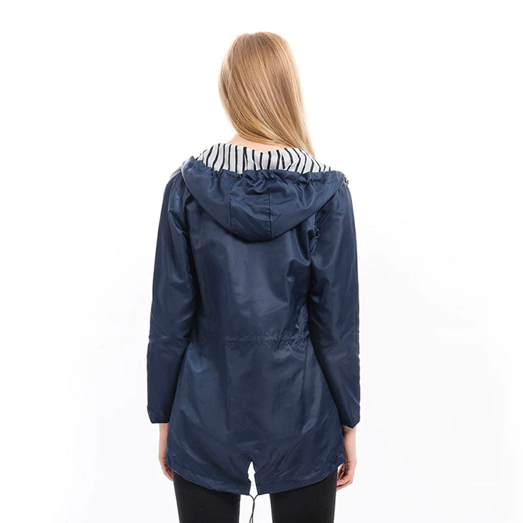 GR | Women's - Long, Waterproof Parka Jacket with Hood - Elegant, Comfortable and Breathable 
