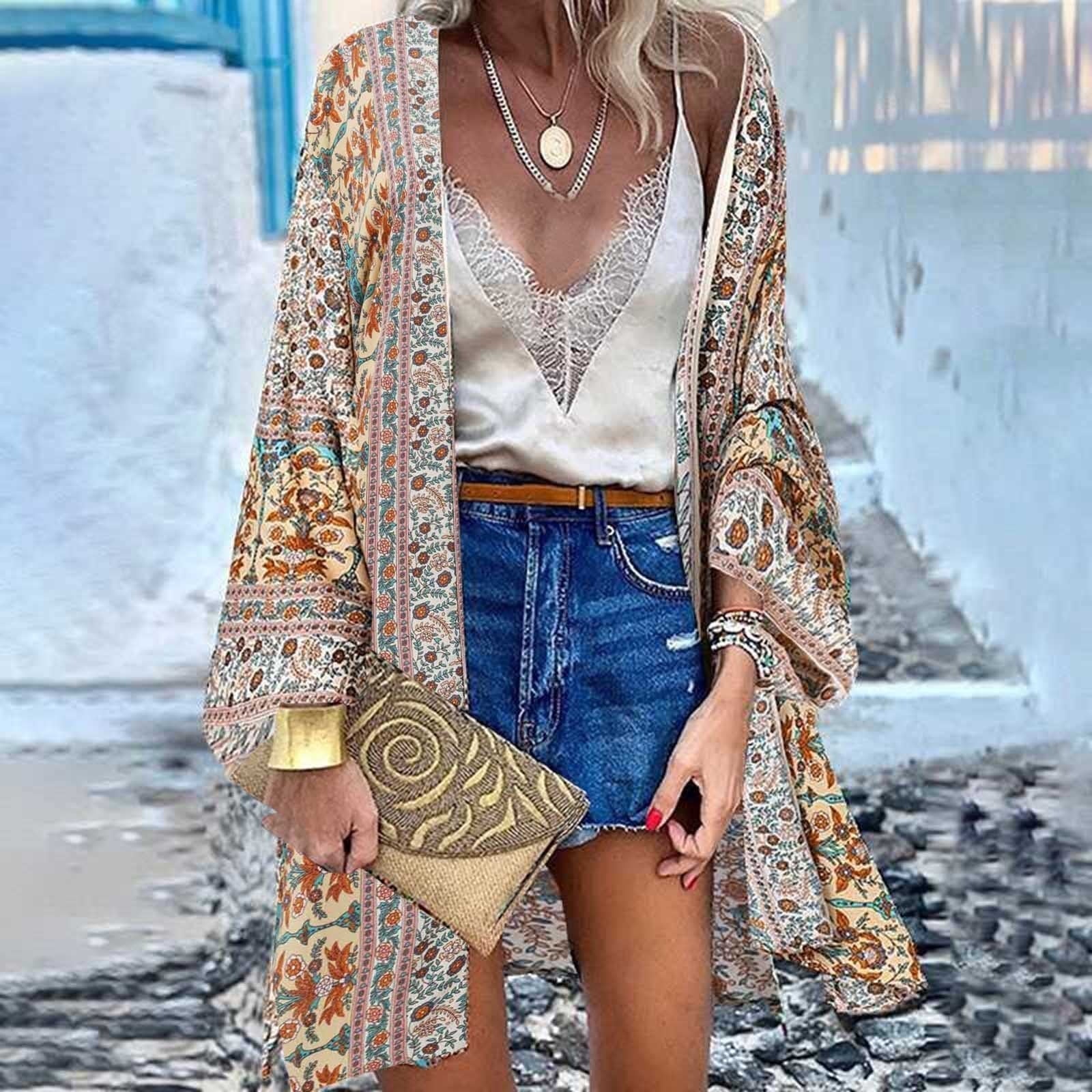 GR | Kimono Elevate your summer wardrobe with our colorful printed kimono