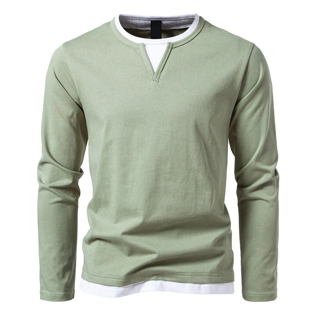 GR | Langärmliges Baumwoll-T-Shirt