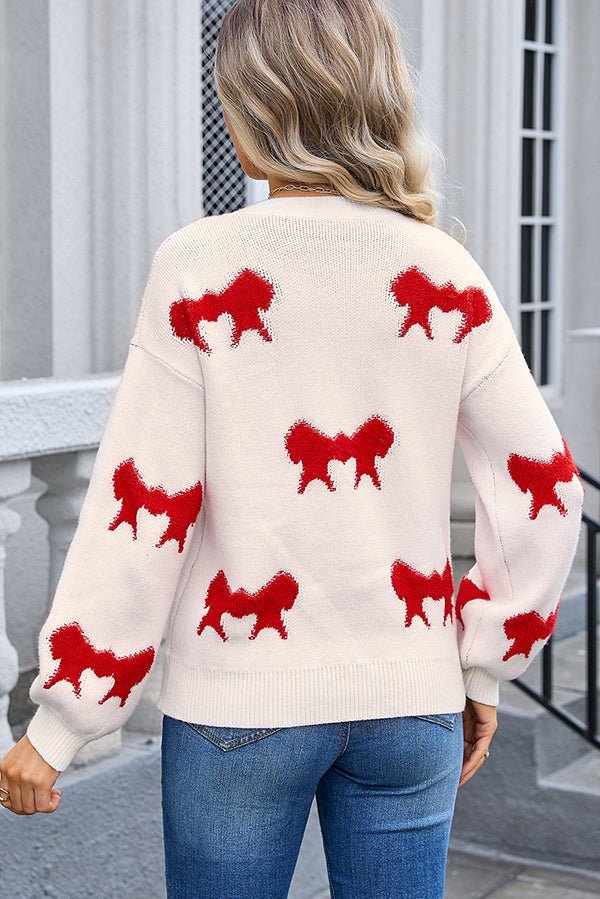 GR | Rosa Gemusterter Pullover